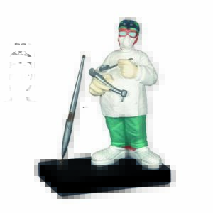 Statuetta satirica stiloforo