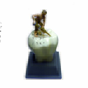 Uomo al lavoro colorato